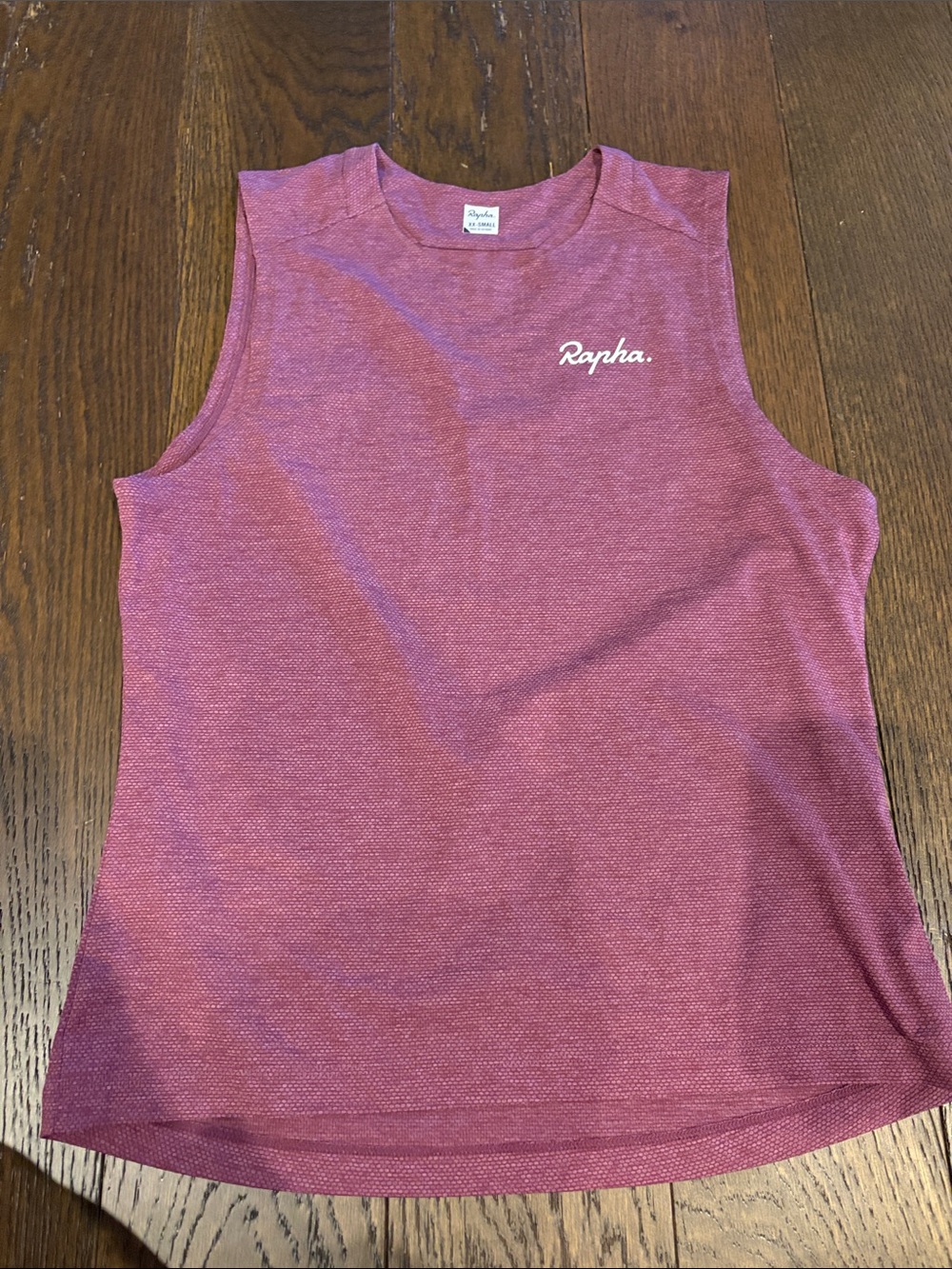 Rapha Women’s Sleeveless Tank in Heathered Raspberry, size XXS